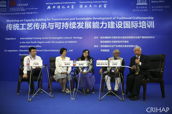 “傳統(tǒng)工藝傳承與可持續(xù)發(fā)展能力建設國際培訓”在深圳舉辦
