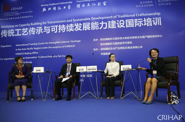 “傳統(tǒng)工藝傳承與可持續(xù)發(fā)展能力建設國際培訓”在深圳舉辦