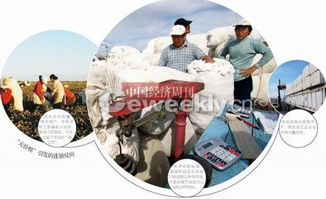 新疆棉價上漲引發(fā)瘋狂倒賣戰(zhàn) 棉農私賣不成囤貨