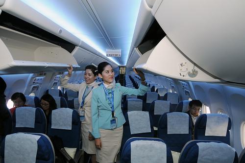 波音在京展示新型737-900ER客機(jī)