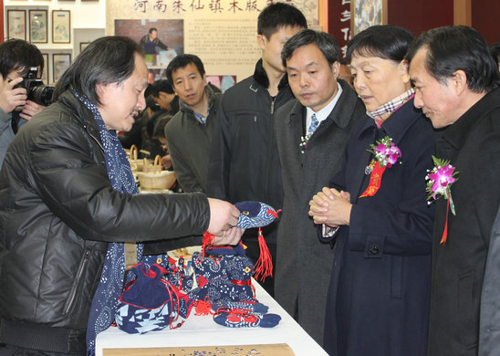 南通藍(lán)印花布亮相“中華農(nóng)耕文化展”