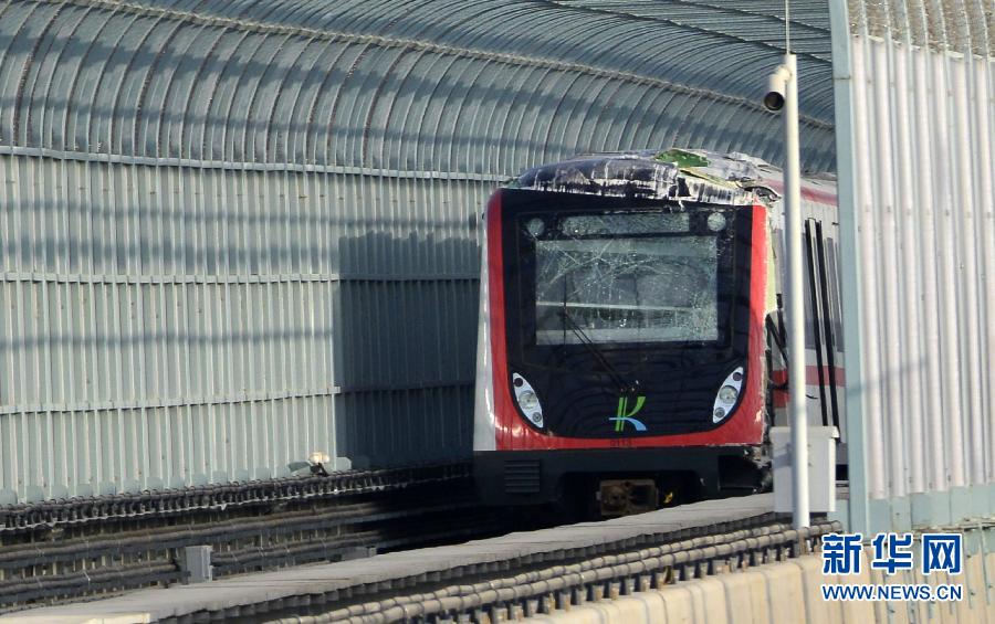 昆明地鐵南段列車試運行中發(fā)生脫軌事故