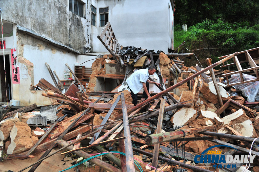 高清：強降雨致廣東梅州部分地區(qū)受災