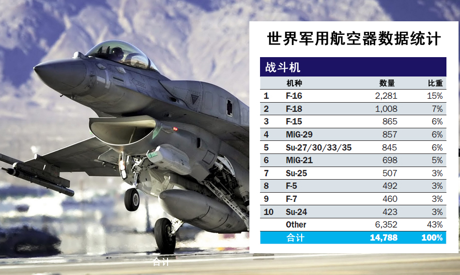 中國(guó)作戰(zhàn)飛機(jī)超日俄 排名世界第二僅次于美軍