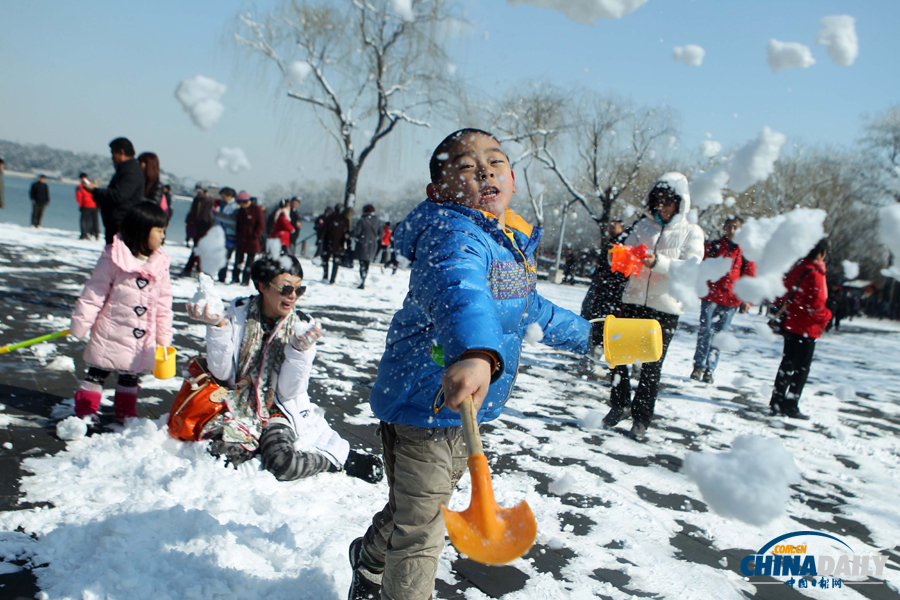 中國日報(bào)直擊北京三月春雪