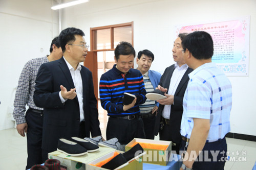 河北省教育廳領導考察遷安職教中心