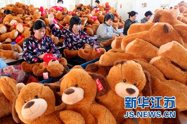 江蘇贛榆玩具企業(yè)迎來新年商機