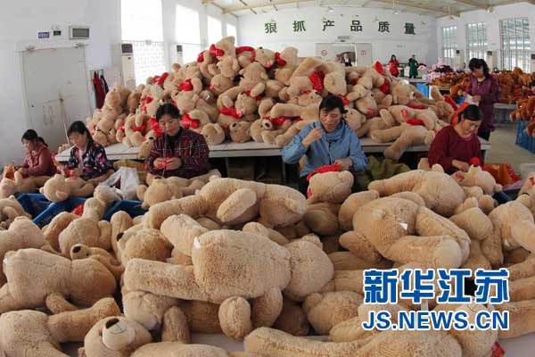 江蘇贛榆玩具企業(yè)迎來新年商機