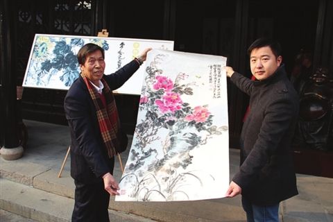 山西畫(huà)家創(chuàng)作《滿(mǎn)園春色》圖 捐贈(zèng)蘇州戲博