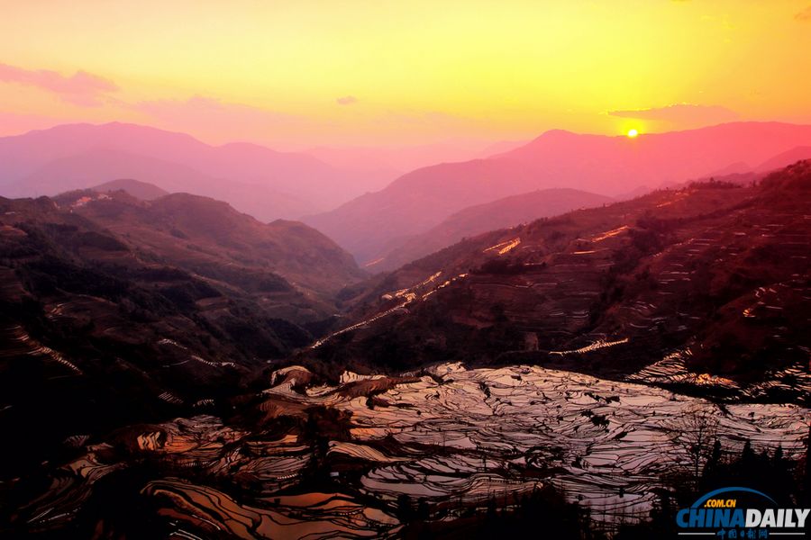 云南元陽(yáng)自駕攝影之旅：哈尼梯田三月春夢(mèng)幻