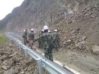 川滇交界再發(fā)5.9級地震 武警云南省總隊650名官兵第一時間增援救災