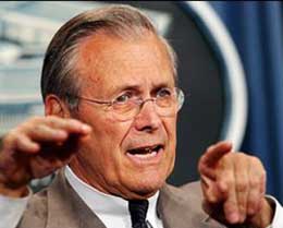 Rumsfeld questions US war on world terrorism