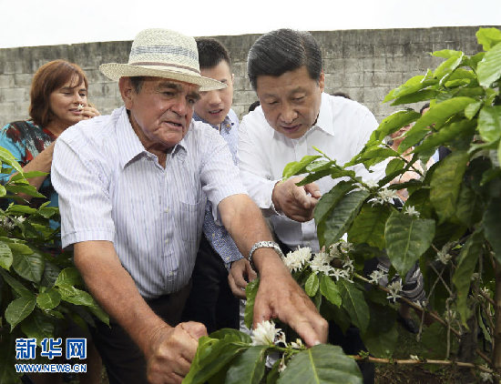 習近平走訪哥斯達黎加農(nóng)戶