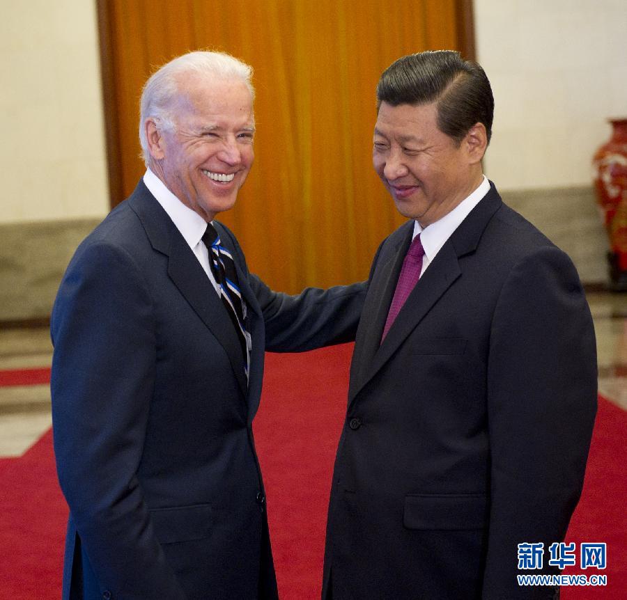 習(xí)近平舉行儀式歡迎美國副總統(tǒng)拜登訪華