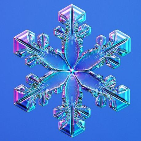 怎一個美字了得！美國科學家?guī)闶フQ看雪花(圖)