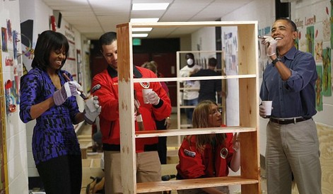 奧巴馬夫婦做義工拉開就職慶典序幕 眾星云集周末演出