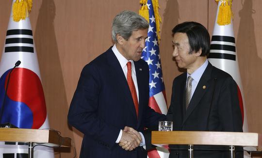 美國(guó)國(guó)務(wù)卿克里稱美國(guó)愿同朝鮮對(duì)話