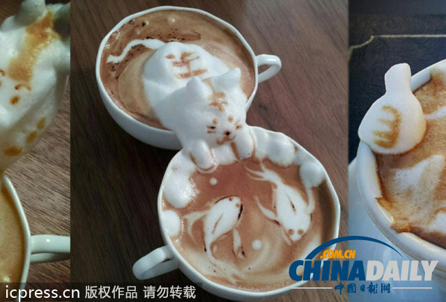 奇妙咖啡藝術(shù) 愛(ài)因斯坦向你吐舌賣萌