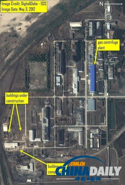 美機(jī)構(gòu)稱朝鮮增建濃縮鈾工廠 或可制兩枚核武器（圖）