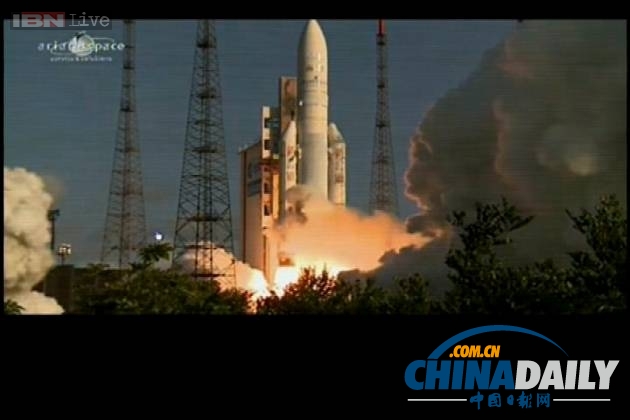 印度發(fā)射首顆國產(chǎn)國防衛(wèi)星 主要服務(wù)印度海軍（圖）