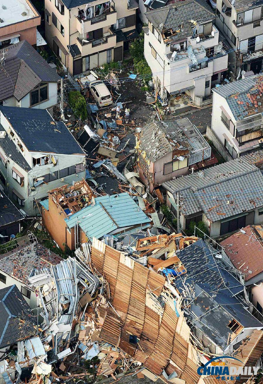 日本多地遭疑似龍卷風襲擊 致數(shù)十人受傷
