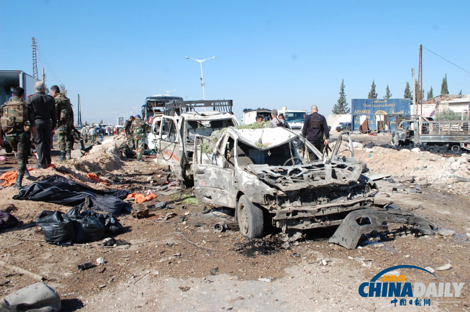 敘中部發(fā)生汽車炸彈爆炸襲擊 至少30人死亡