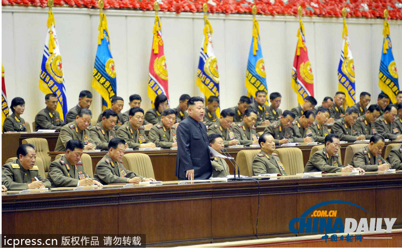 朝鮮最高領(lǐng)導(dǎo)人金正恩觀看軍人藝術(shù)慶典(圖)