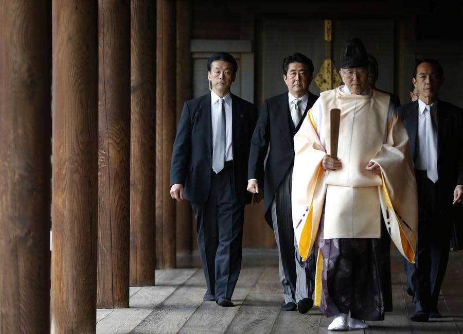安倍晉三參拜靖國(guó)神社 中韓美三國(guó)齊聲抗議