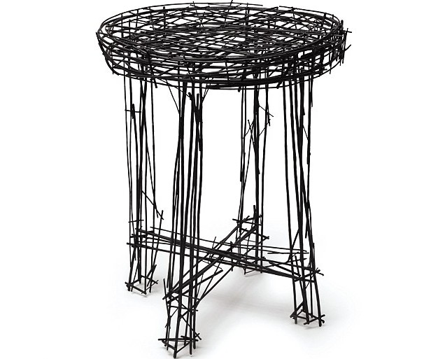 韓國設(shè)計(jì)師用鋼絲打造“素描”家具 看似平面涂鴉