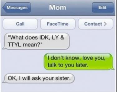 IDK、TTYL、LMAO是什么意思？