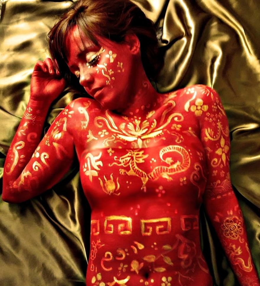 巴西藝術家創(chuàng)作精美人體彩繪