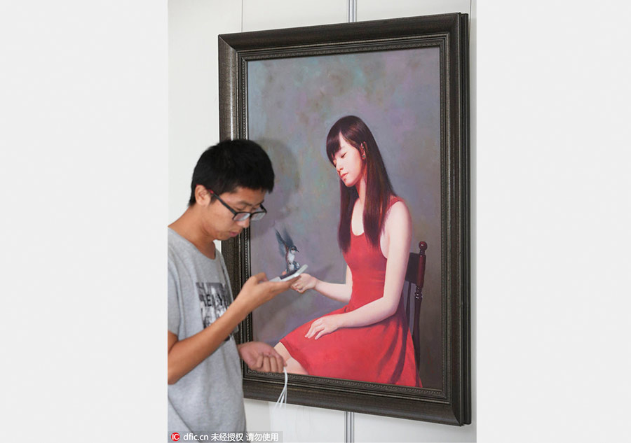 當(dāng)代朝鮮油畫(huà)展南通舉行 唯美浪漫令人震撼（組圖）