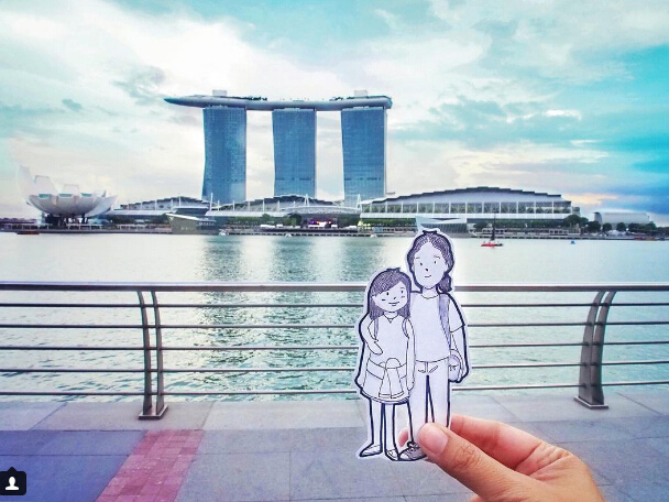 旅行時怎么秀恩愛更有新意？除了自拍還可以這么玩（組圖）