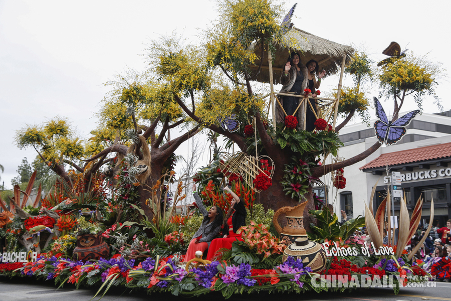 “孫悟空”、“小王子”花車亮相美國玫瑰花車大游行（組圖）