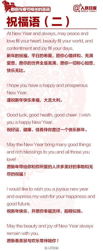 長(zhǎng)知識(shí)！100個(gè)與春節(jié)有關(guān)的英文用語(yǔ)