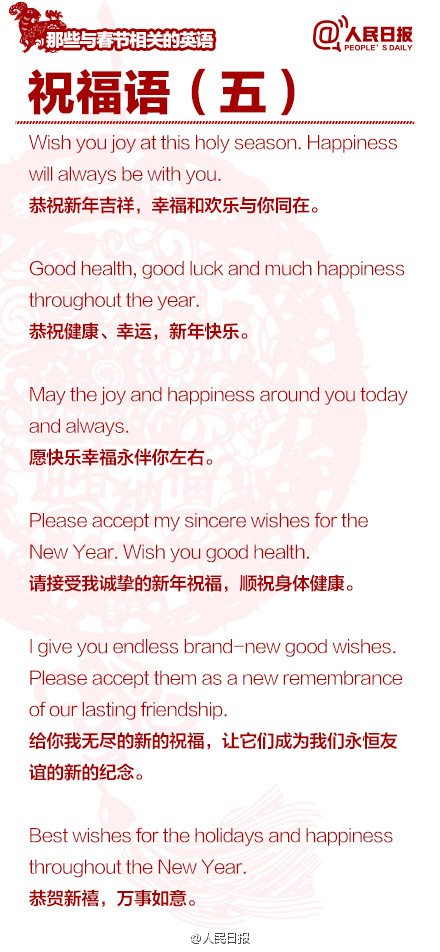 長(zhǎng)知識(shí)！100個(gè)與春節(jié)有關(guān)的英文用語(yǔ)