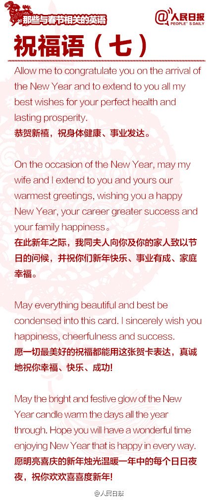長(zhǎng)知識(shí)！100個(gè)與春節(jié)有關(guān)的英文用語(yǔ)