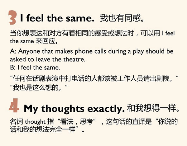 五種英語(yǔ)表達(dá)說(shuō)“我同意”