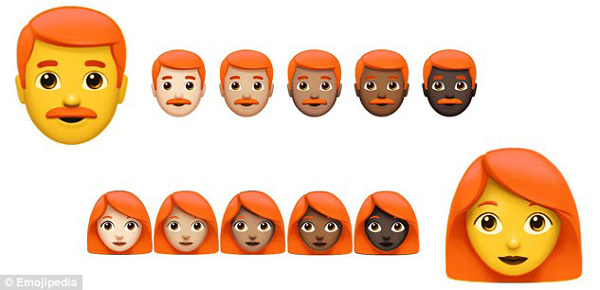 Emoji又出新表情了！光頭和紅發(fā)人士也將擁有專屬表情