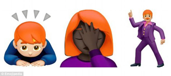 Emoji又出新表情了！光頭和紅發(fā)人士也將擁有專屬表情