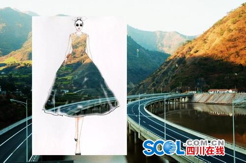 把高速公路做成衣服穿上身 美不美？（組圖）