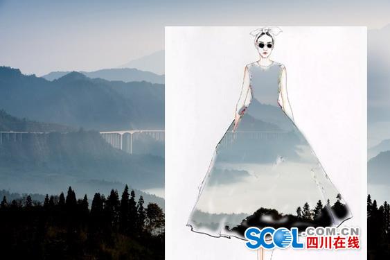 把高速公路做成衣服穿上身 美不美？（組圖）