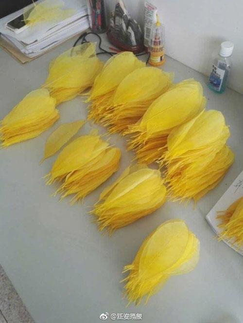 6000片樹葉做出美裙 原來他們是這么做到的！
