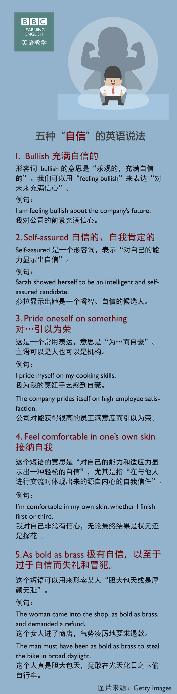 五種“自信”的英語(yǔ)說(shuō)法