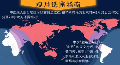 “超級(jí)藍(lán)血月”+月全食今晚現(xiàn)身！送你一份觀天攻略