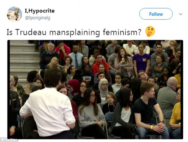 到底用mankind還是peoplekind？ 加拿大總理也開始“咬文嚼字”