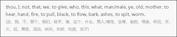 世界上最古老的已知詞語(yǔ)，I,fire, mother等詞已是15000歲高齡