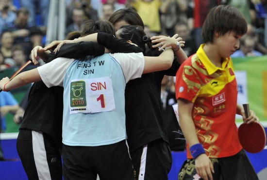 世乒賽：中國女乒夢(mèng)碎莫斯科 男乒勇奪五連冠