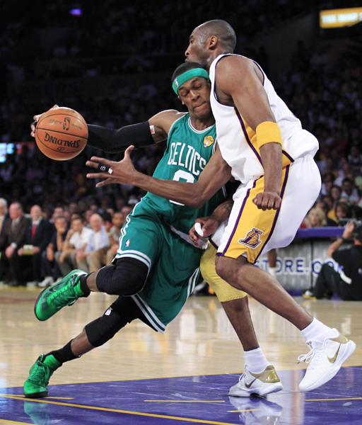 NBA：雷•阿倫三分破紀(jì)錄 綠衫軍苦勝湖人扳平總分