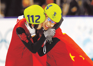 中國冬奧會共奪五金